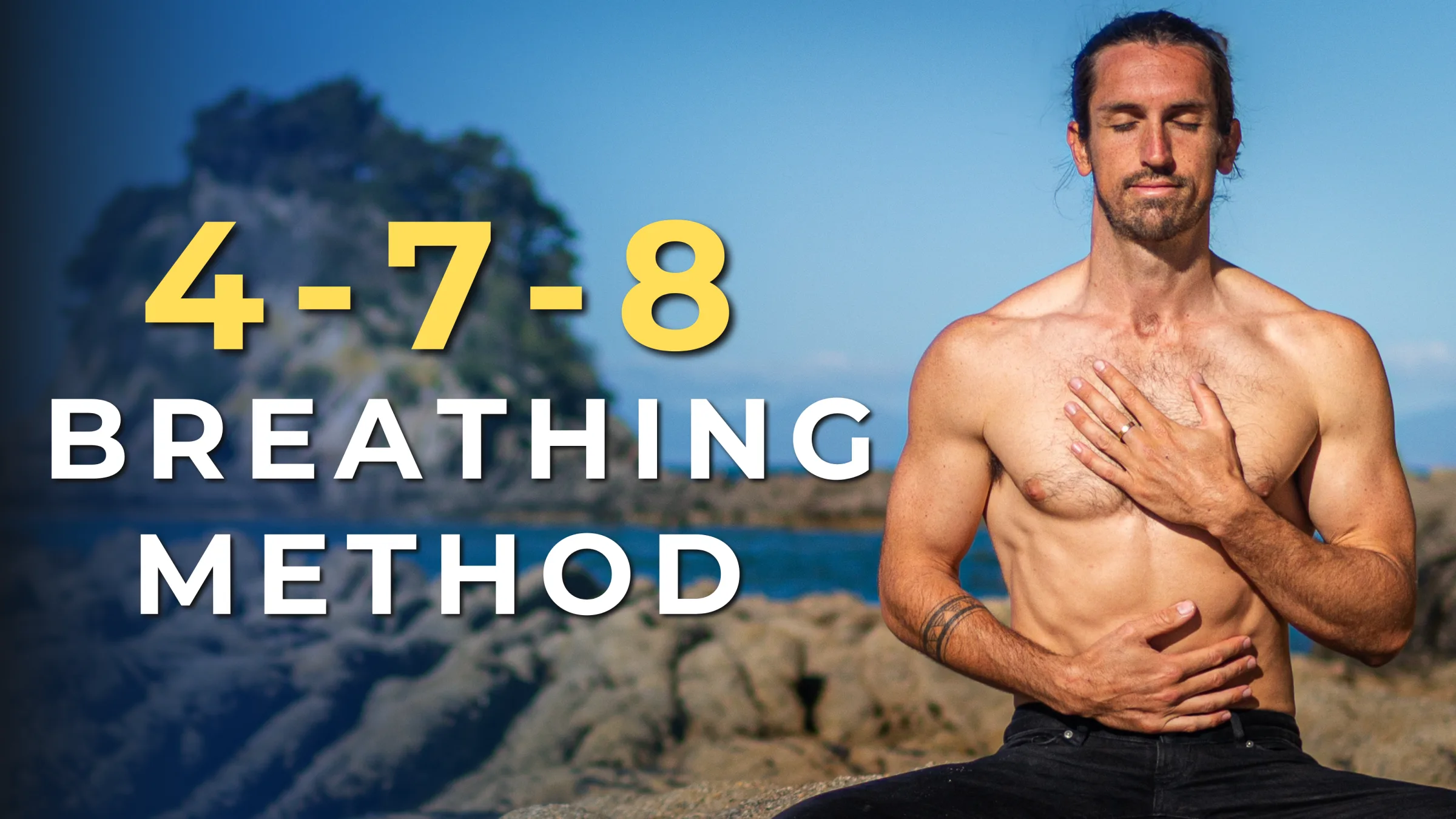 Sandy demonstrating a 4-7-8 breathing method video